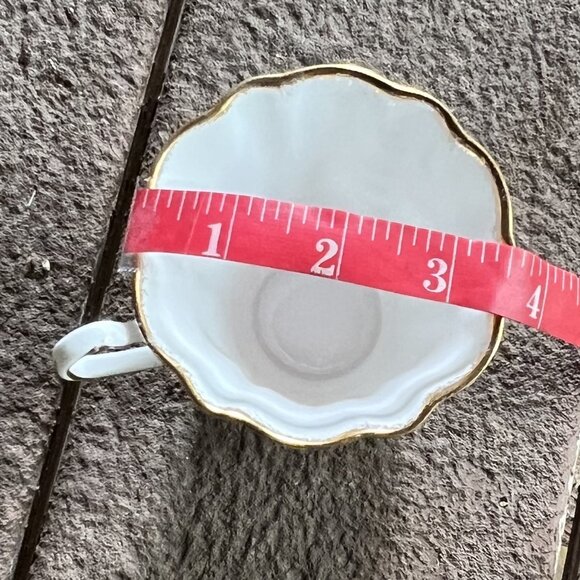 Vtg. Royal Stafford Bone China "Orchid" Teacup with Gold Trim, Made in England - Picture 6 of 9